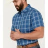 Brothers & Sons Men's Cordell Plaid Print Short Sleeve Button-Down Western Shirt -Cinch Clothing Shop 2000385996 401 P4