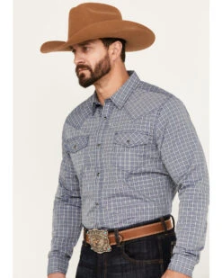 Cody James Men's Trainer Plaid Print Long Sleeve Snap Western Shirt - Tall -Cinch Clothing Shop 2000386054 410 P2