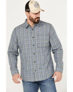 Brothers & Sons Men's Wewoka Plaid Print Long Sleeve Button-Down Western Shirt -Cinch Clothing Shop 2000386090 400 P1