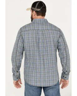 Brothers & Sons Men's Wewoka Plaid Print Long Sleeve Button-Down Western Shirt -Cinch Clothing Shop 2000386090 400 P4
