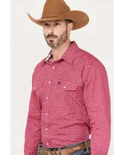 Panhandle Select Men's Geo Print Long Sleeve Pearl Snap Western Shirt 9 Panhandle Select Men's Geo Print Long Sleeve Pearl Snap Western Shirt -Cinch Clothing Shop 2000387750 651 P2