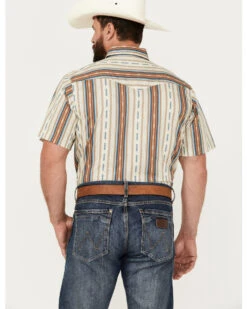 Roper Men's West Made Southwestern Striped Print Short Sleeve Snap Western Shirt 9 Roper Men's West Made Southwestern Striped Print Short Sleeve Snap Western Shirt -Cinch Clothing Shop 2000388211 295 P4